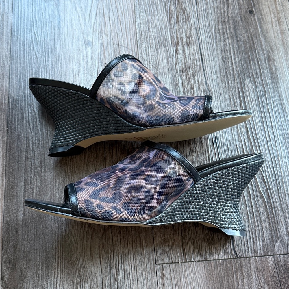 NEW Anthropologie Maeve Mesh Wedge Heels - Picture 6 of 10
